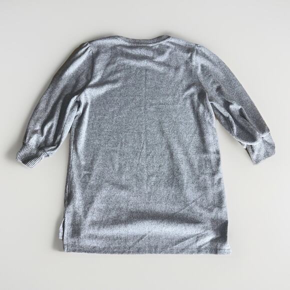 Fresh + Love Paris Graphic Sweater Gray Rhinestone Eiffel Tower Medium Women’s - Picture 2 of 7